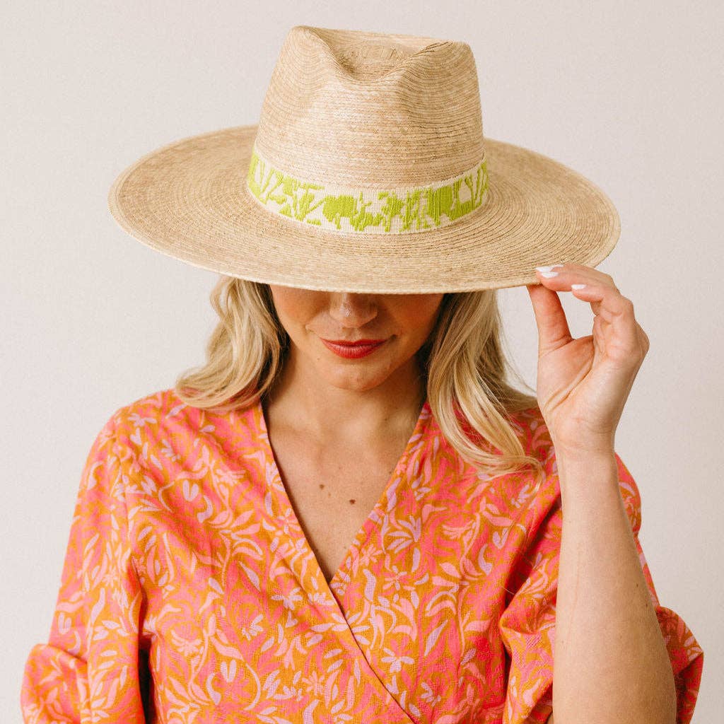 Verde Bloom Palm Hat: M/L 57-59 cm