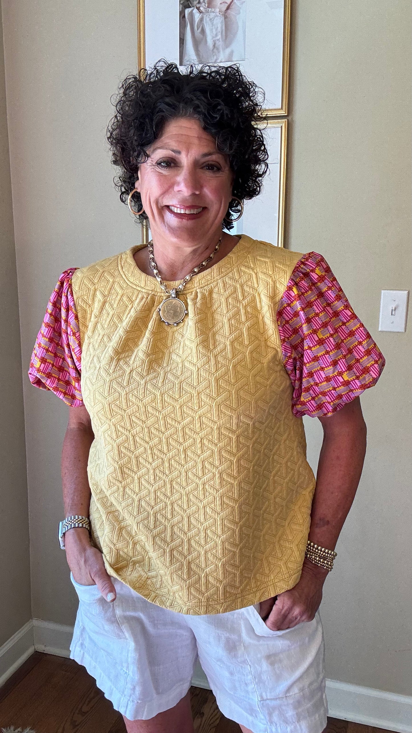 Trails of Flowers Knit Top