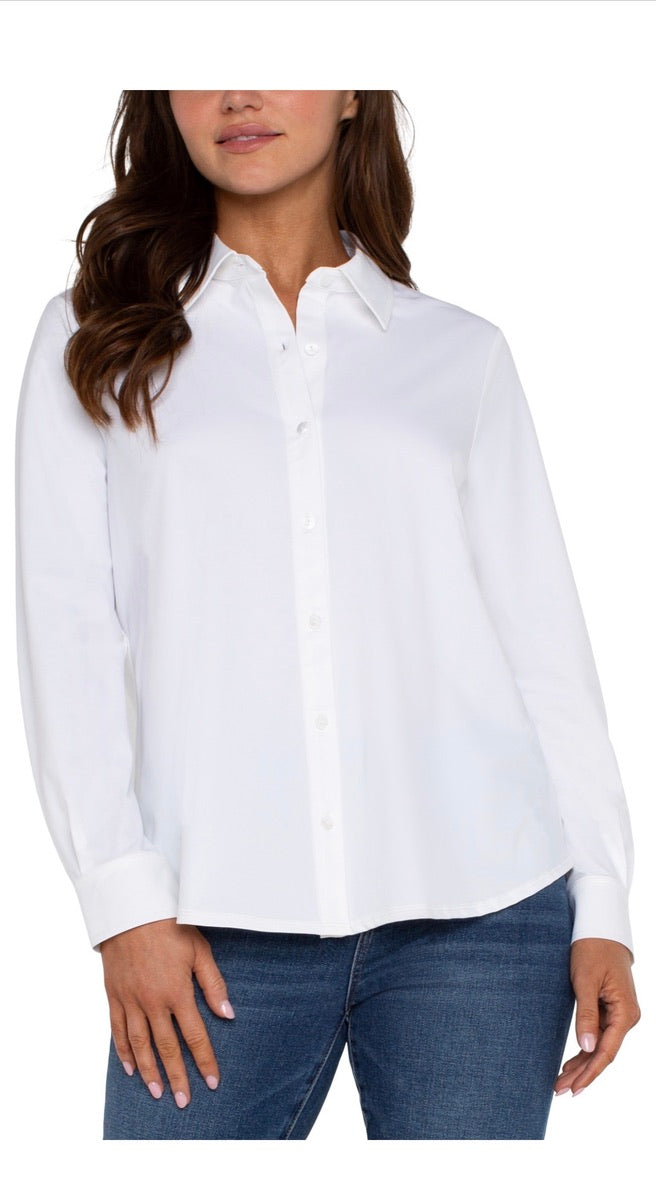 Liverpool White Long Sleeve Shirt