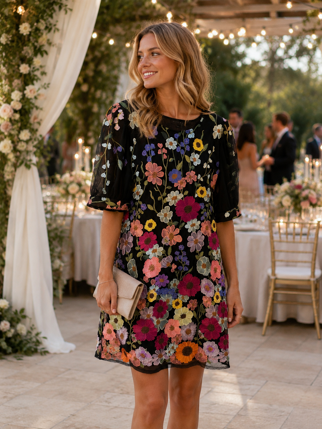 Weavz Floral Dress (Black)