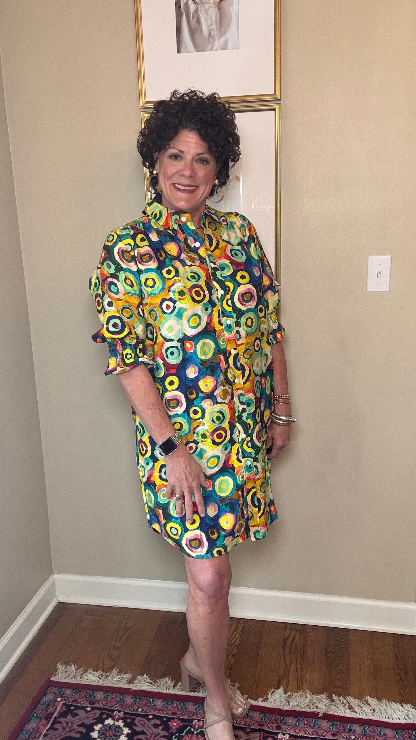BOHO CHIC Multicolored Shirt Dress