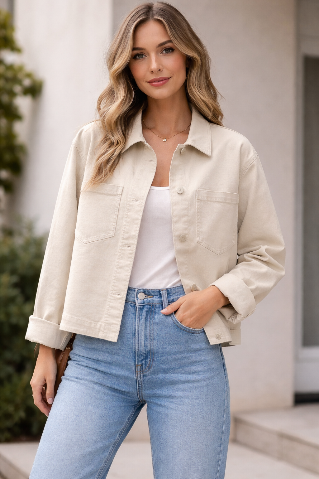 Renuar Jean Jacket (Oyster)