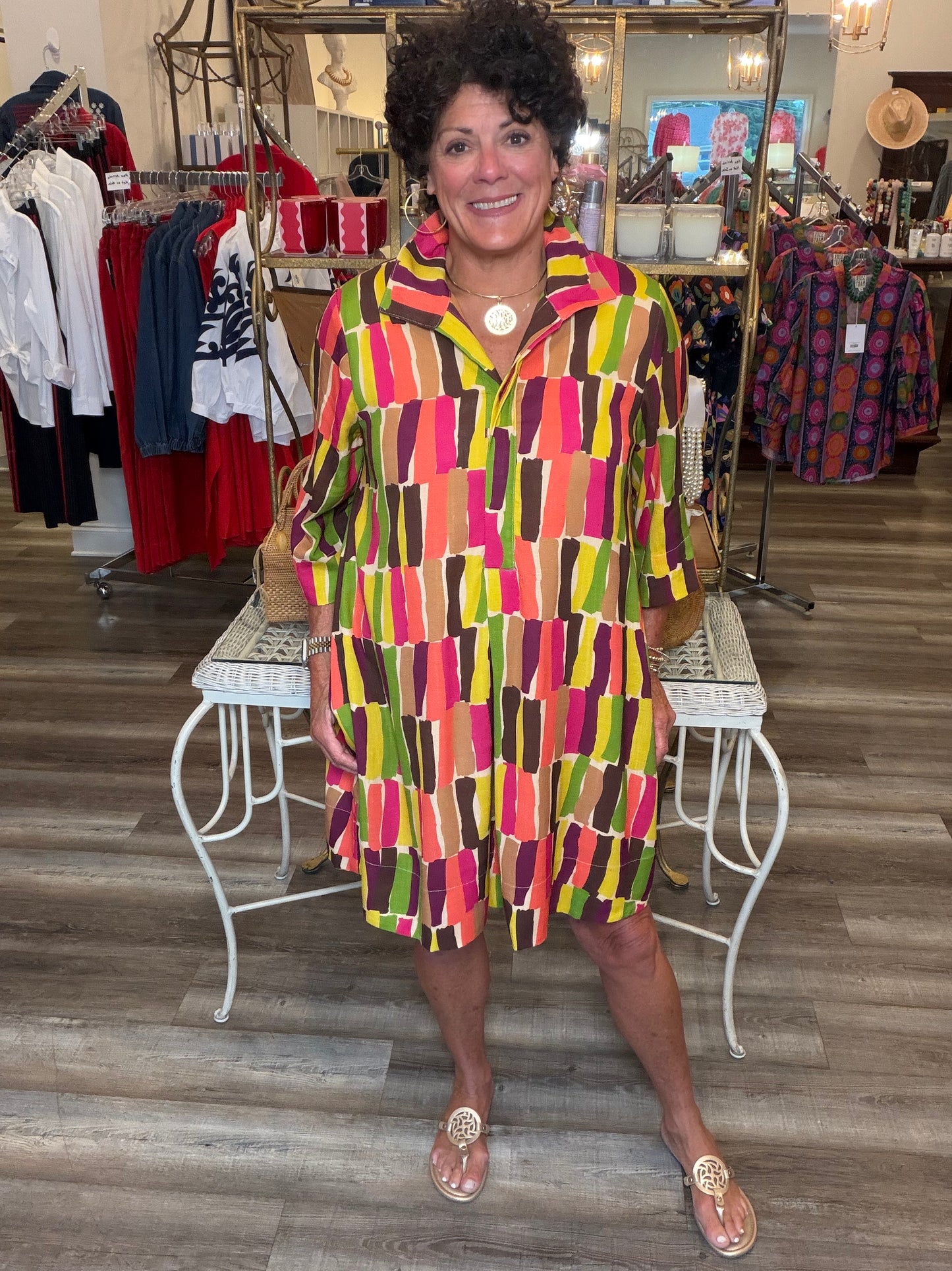 Uncle Frank Short Shifty Dress ( Multi)