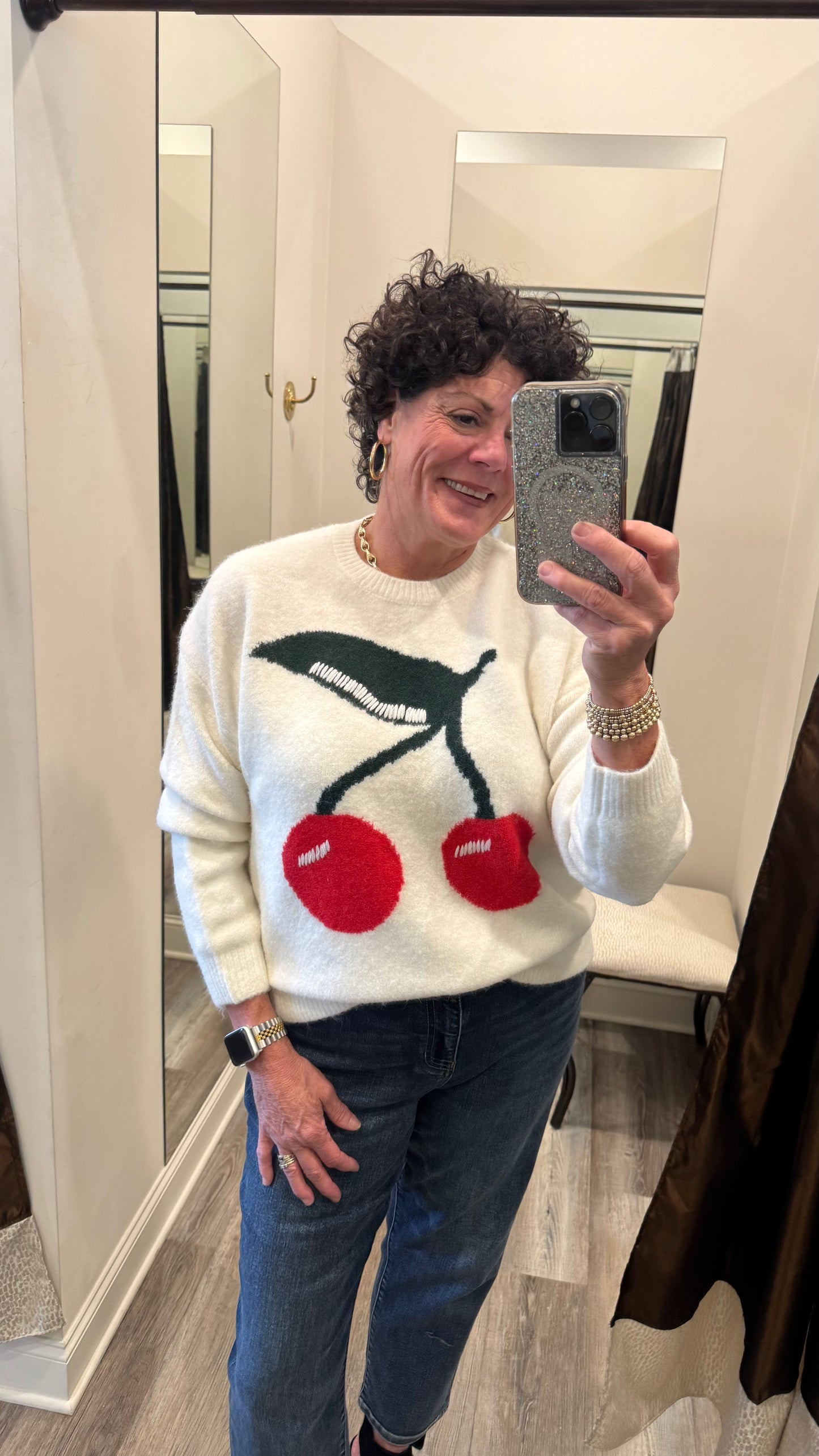 Charlie B Cherry Sweater
