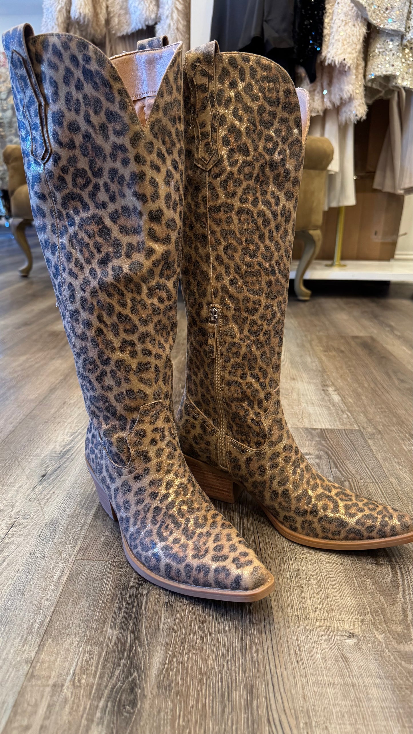 Leopard Tall Boot