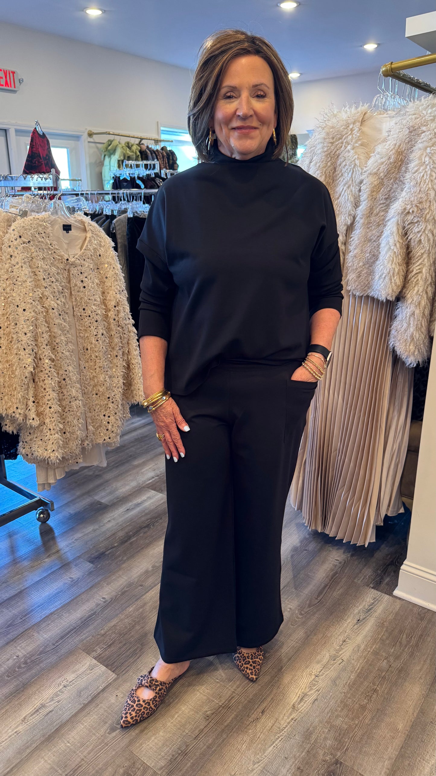 Shannon Passero Black Pullon Pant