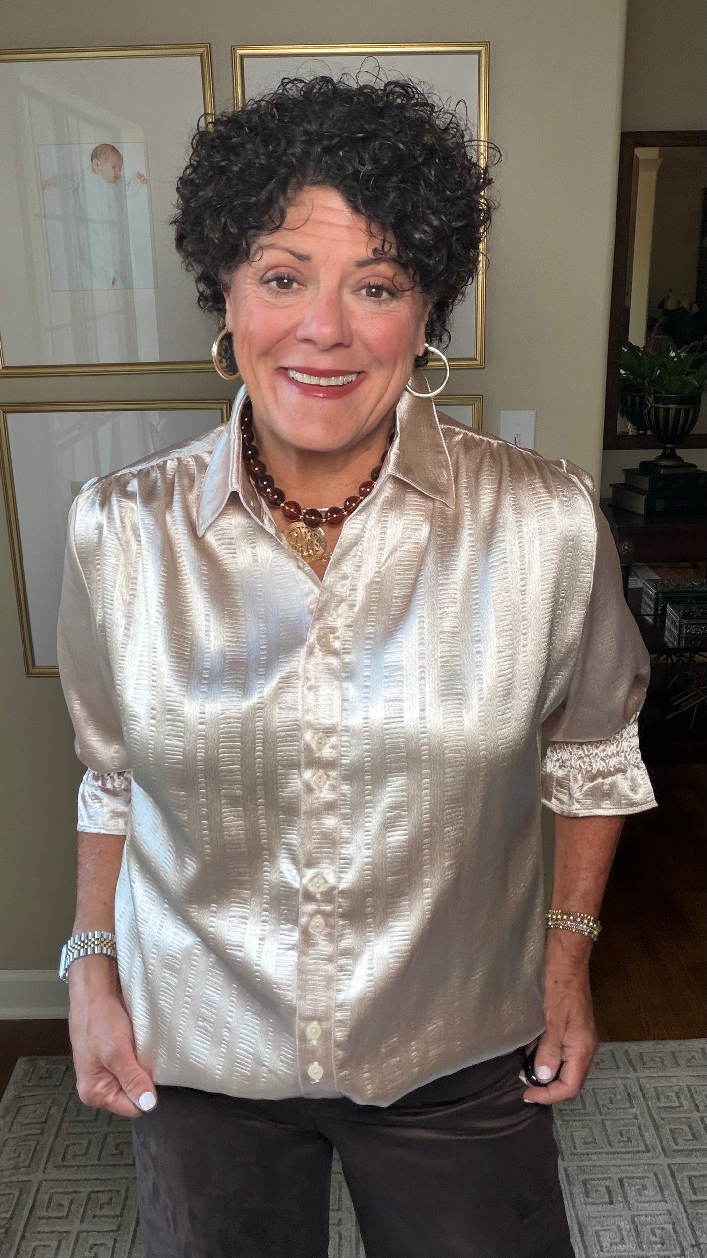 BOHO Chic Taupe Top