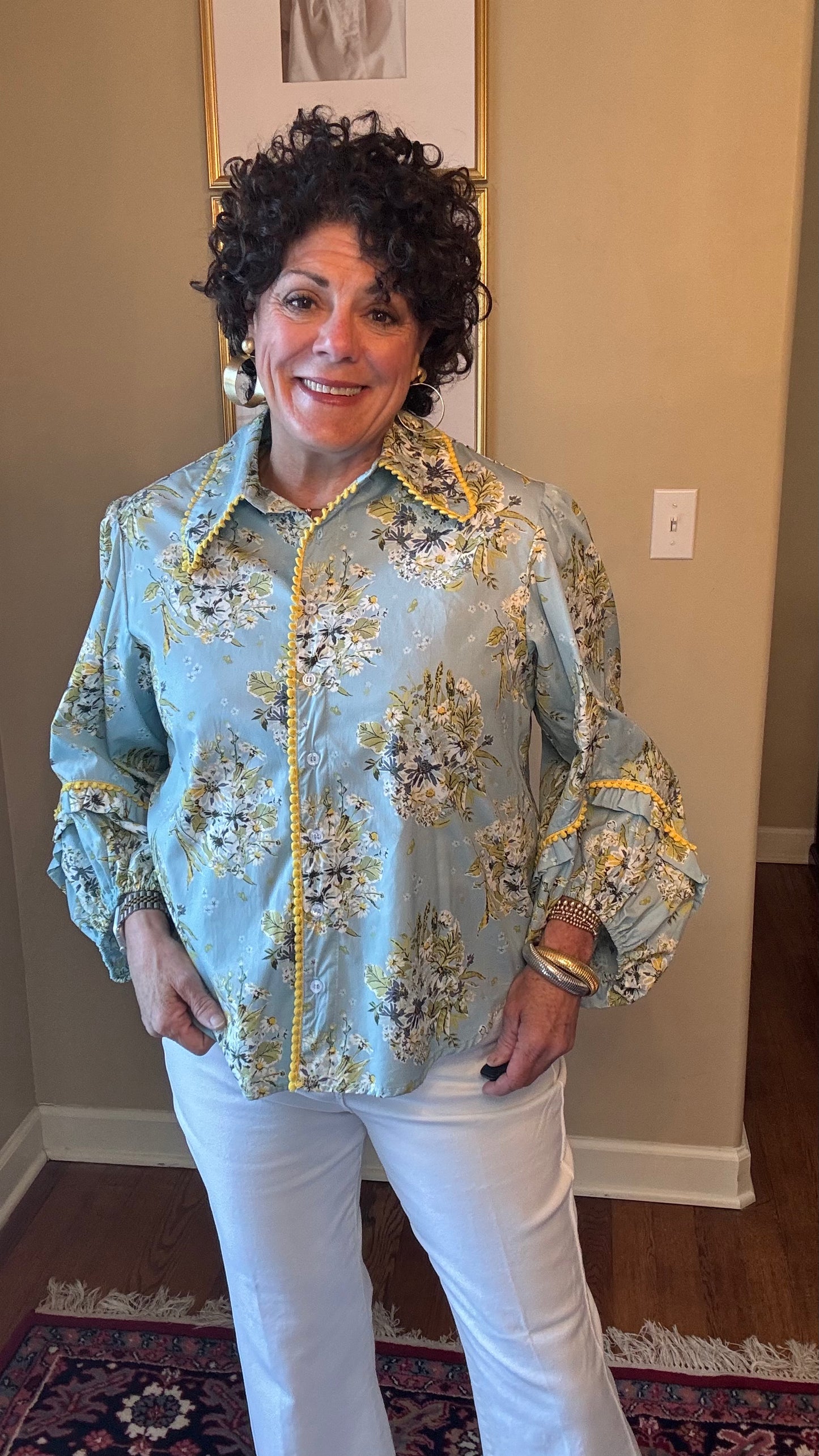 Ivy Jane-Spring Bounty Shirt in Light Blue