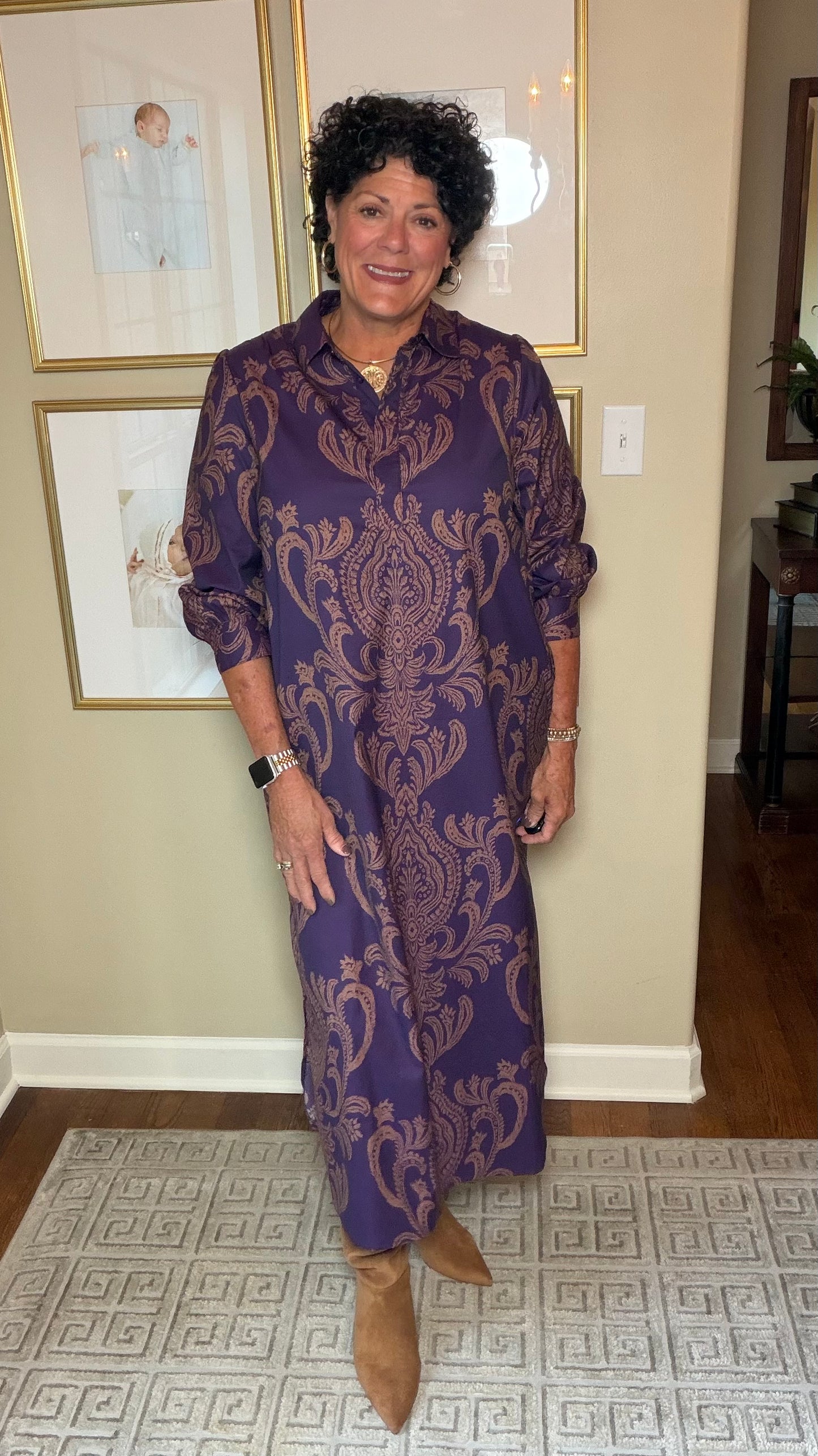 BOHO Chic Purple Maxi Dress