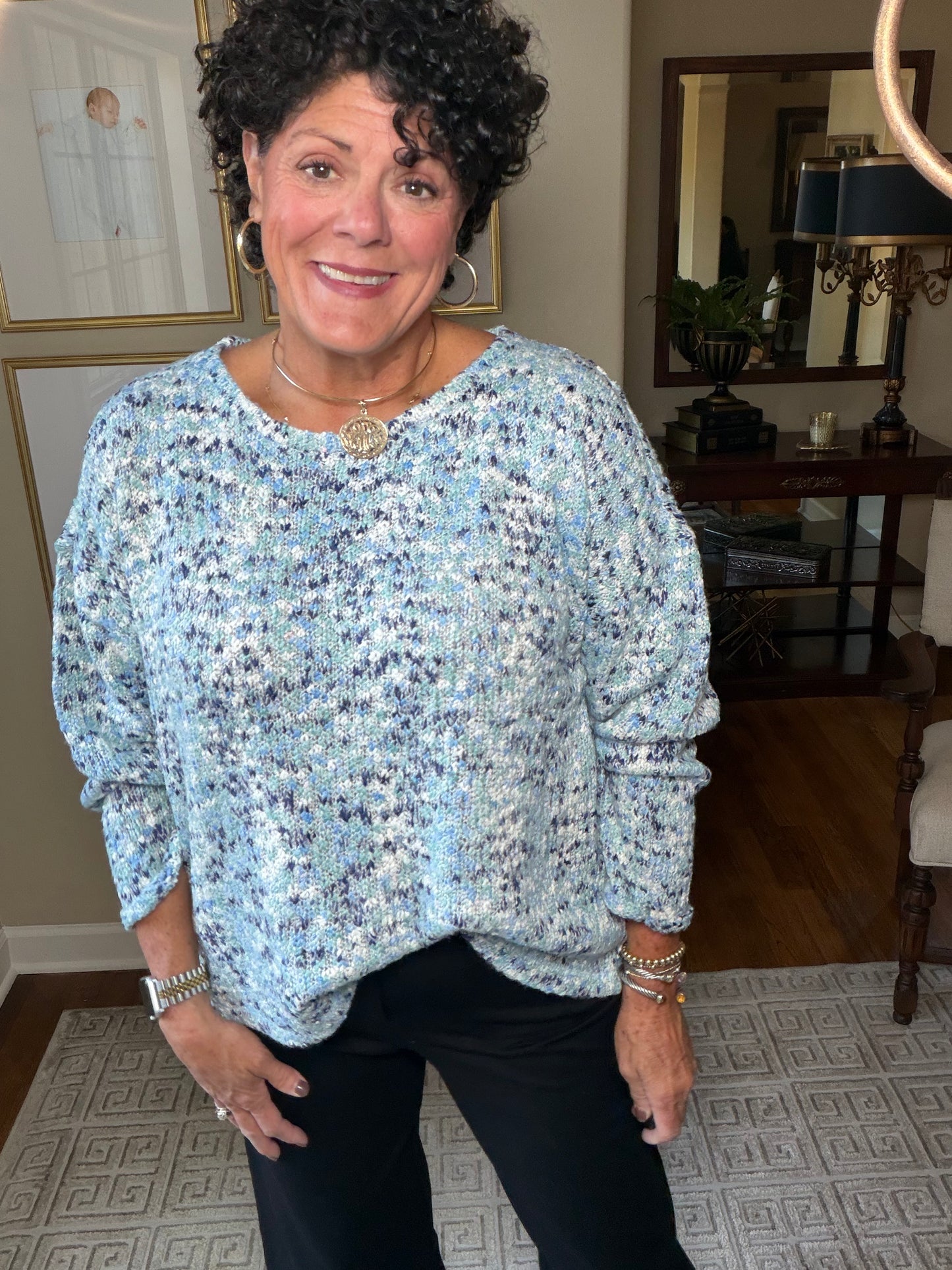Escape Speckled Eclipse Cozy Pullover Sweater