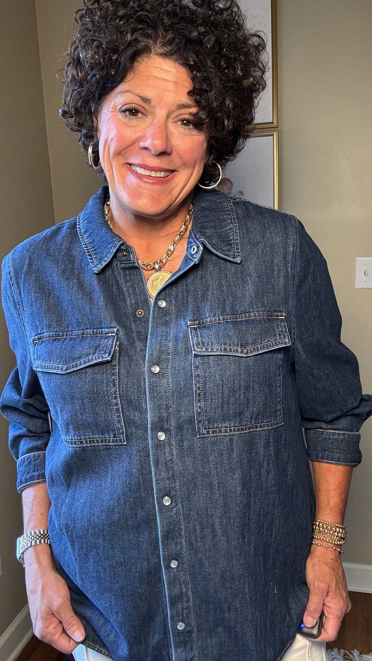 Liverpool Denim Shirt with Pockets