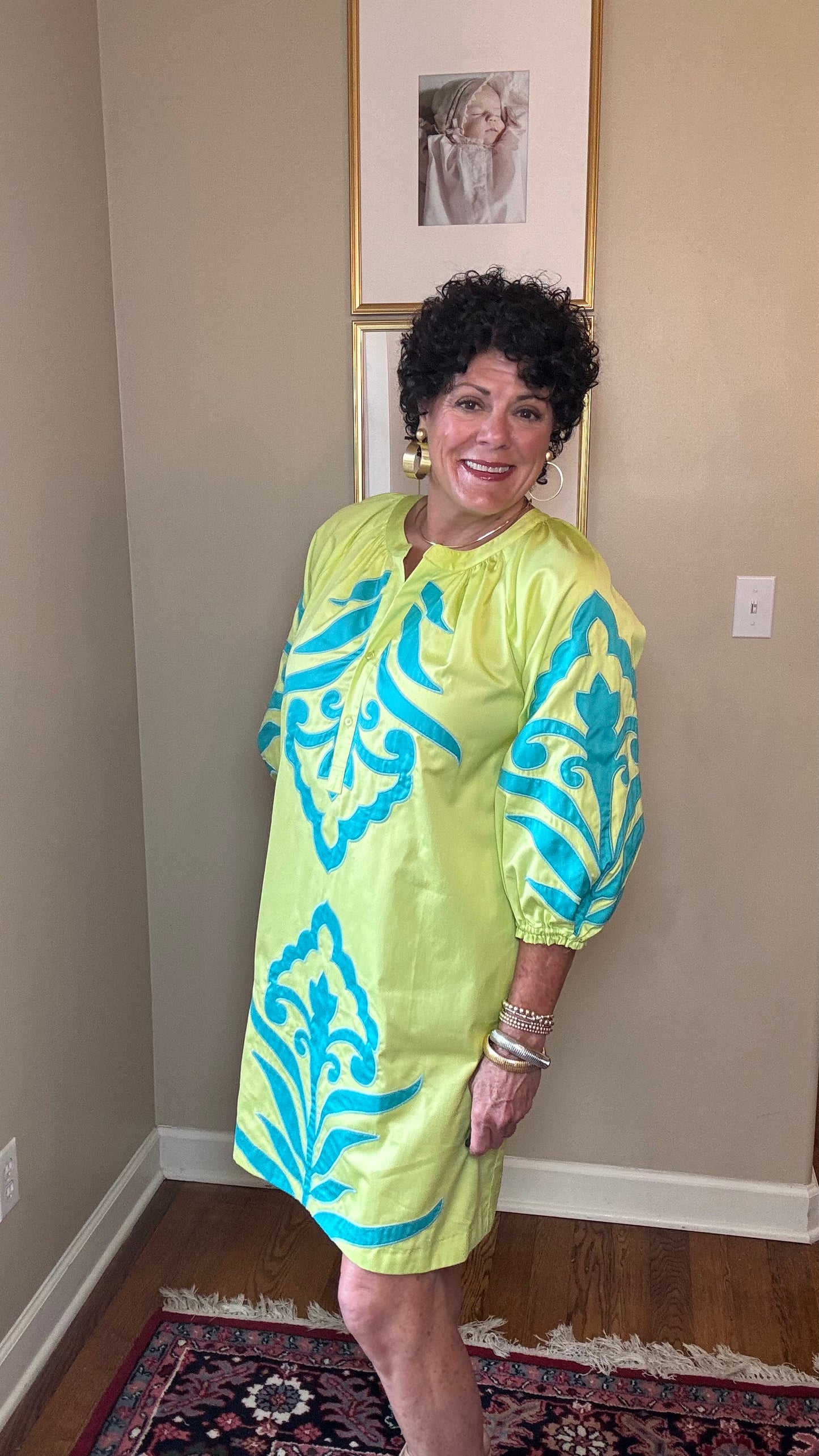Tyler Boe Lime Green Sara Applique