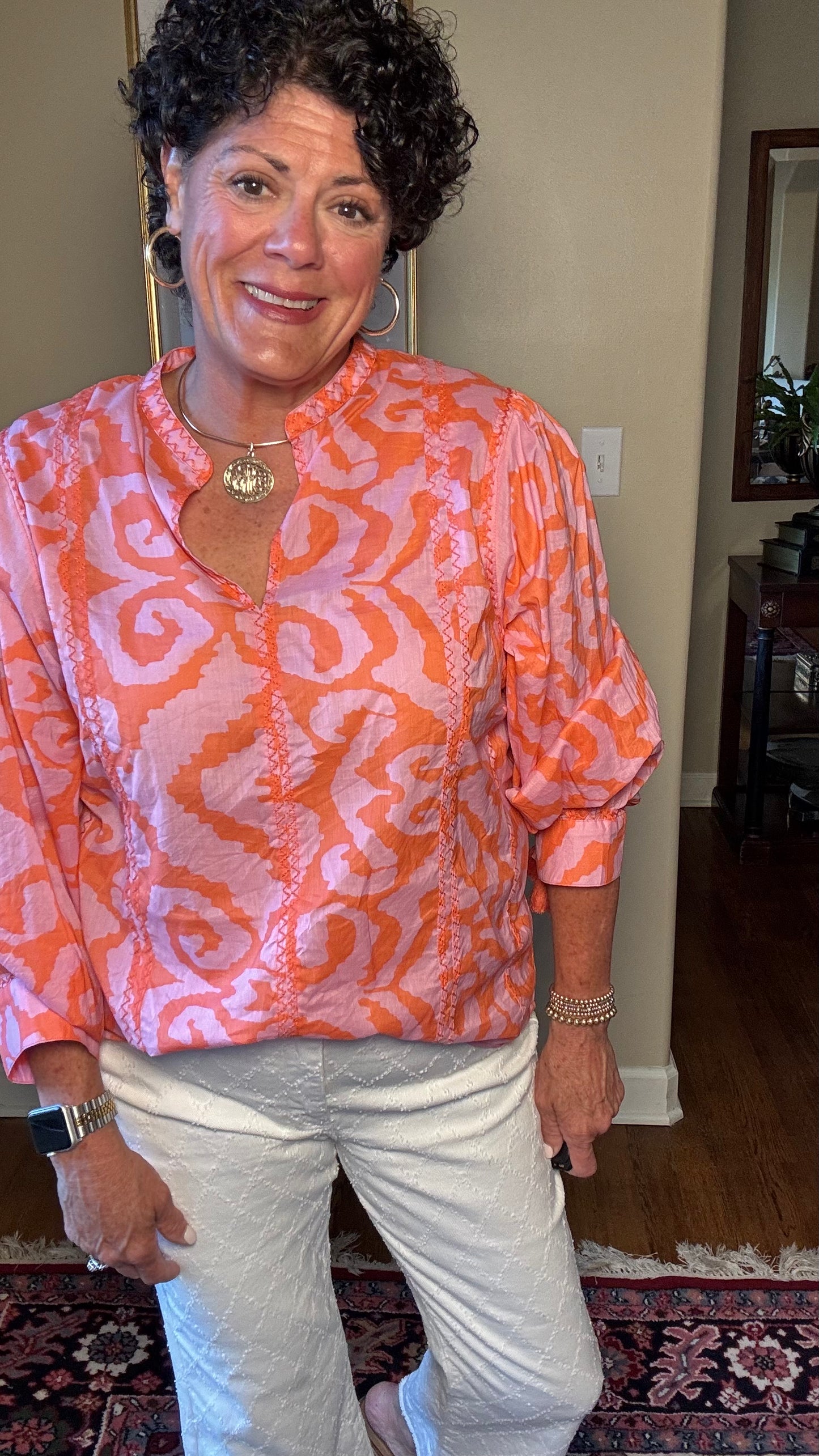 Ivy Jane Zig Zag Stitched Top (Lilac)