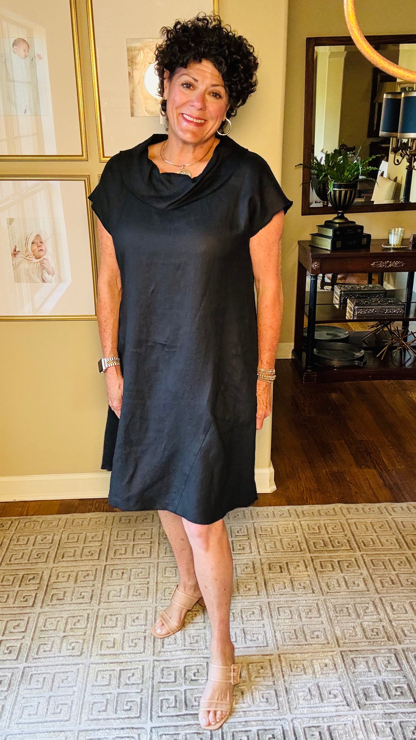 Olivia Flax Solid Impress Dress