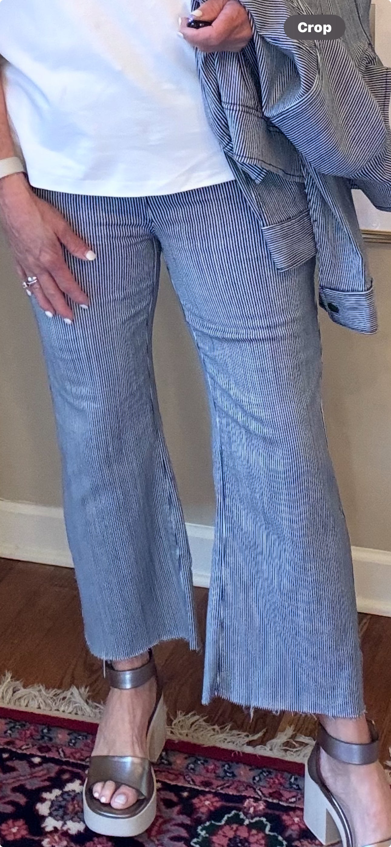 Liverpool Navy/White Striped Pant (Gia Pull On)