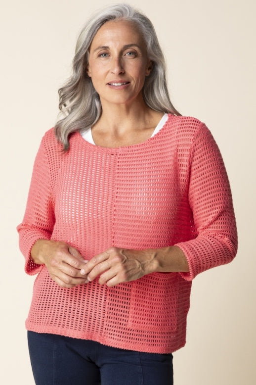 Habitat Summer Breeze Coral Pullover