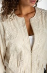 Liverpool Casual Jacket in Pale Sand Stripe