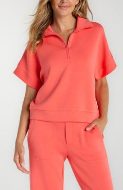 liverpool mockneck zip up top