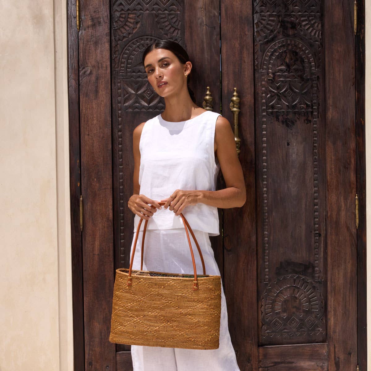 Ata Vine Tote Bags - 3 Sizes, Small Medium and Large: Medium