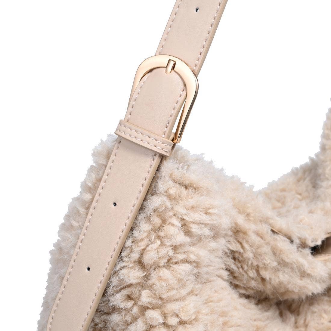 Neve Sherpa Tote: Burgundy