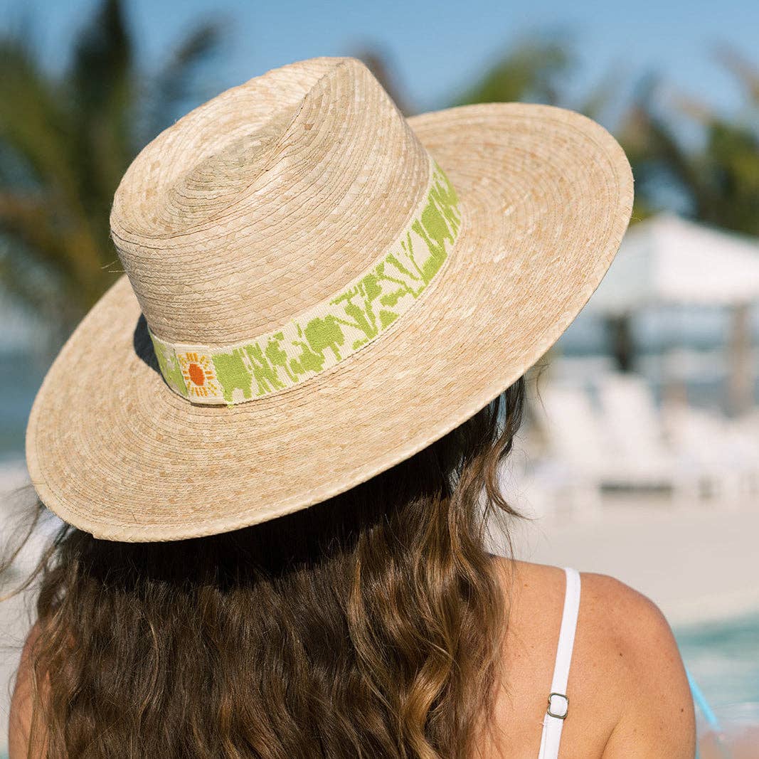 Verde Bloom Palm Hat: M/L 57-59 cm