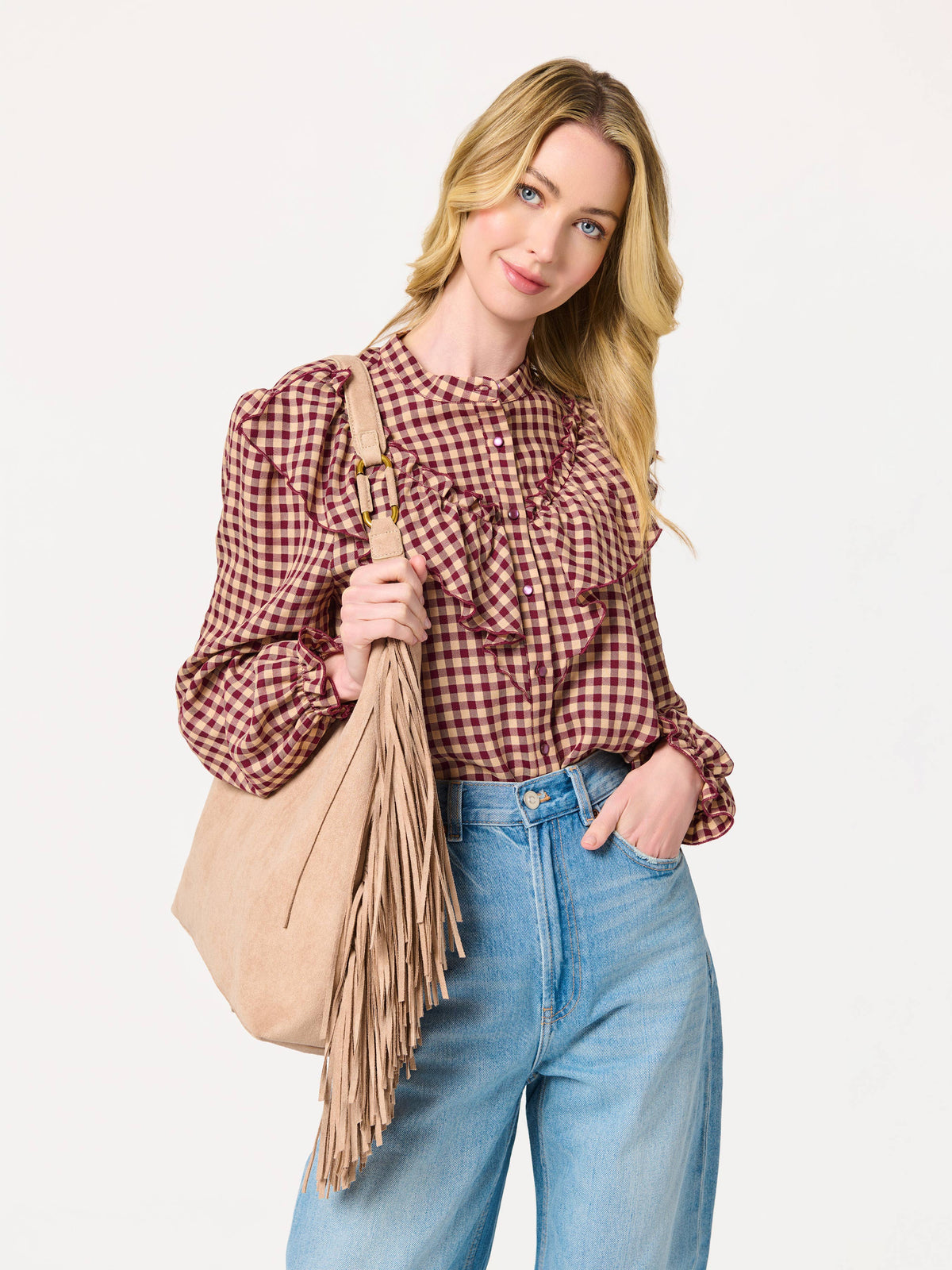 Janis Hobo with Fringe (Clay)
