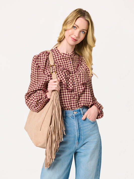 Janis Hobo with Fringe (Clay)