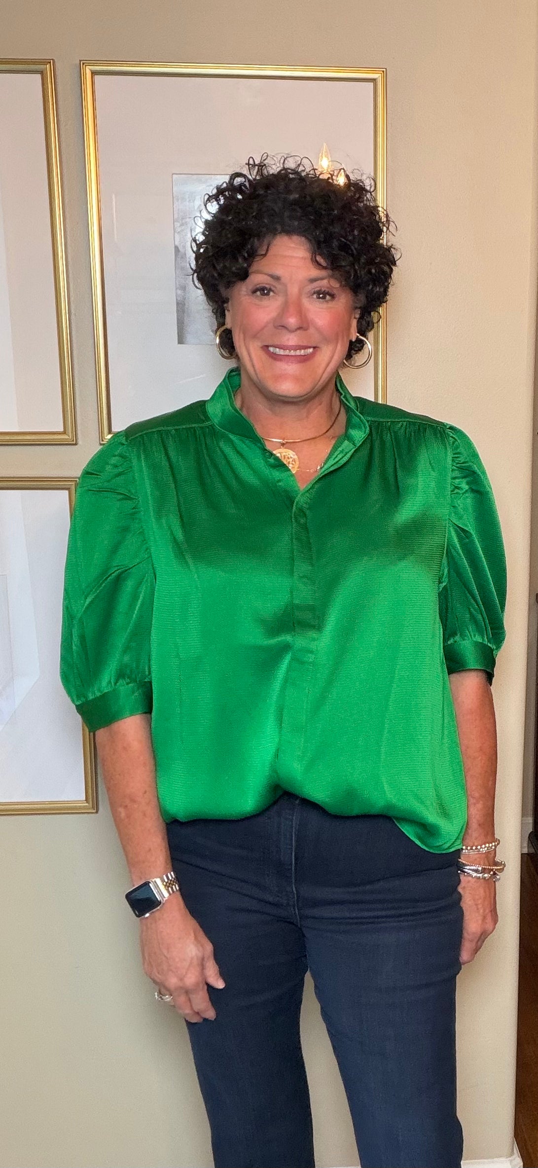 Jade Ruched Sleeve Shirt