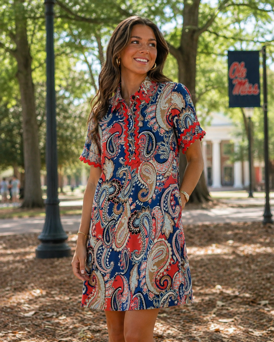 Joy Joy Americana Paisley Dress