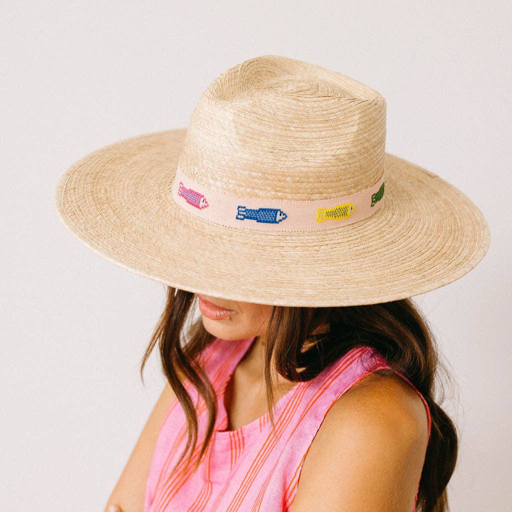 Colorful Fin Palm Hat: M/L 57-59 cm