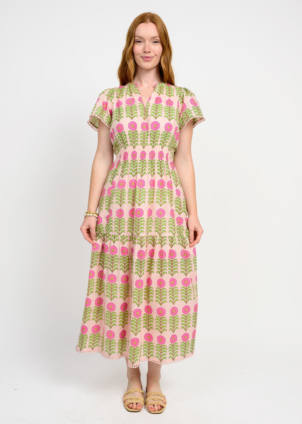 Uncle Frank Rows of Flowers Dress