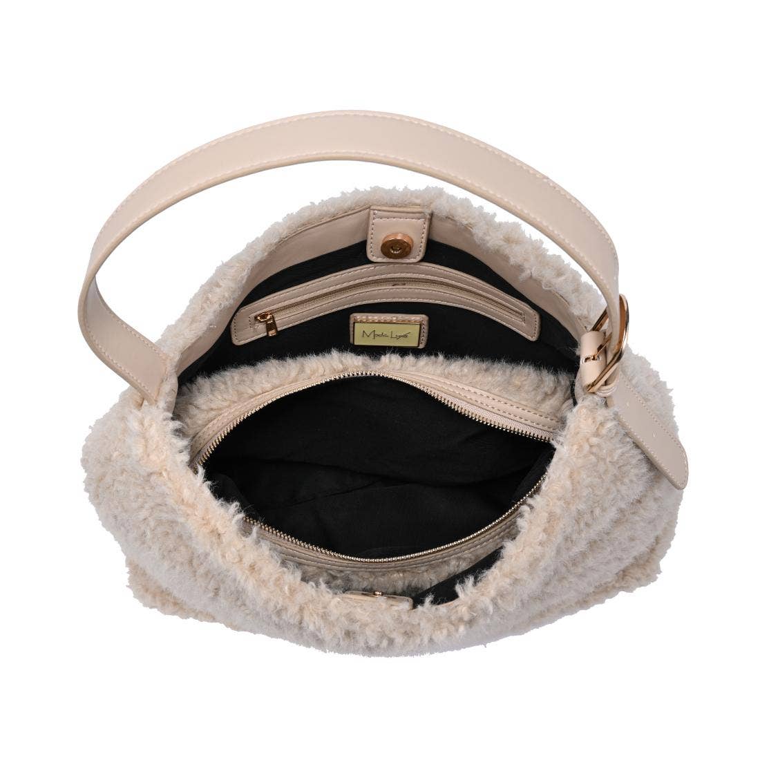 Neve Sherpa Tote: Burgundy