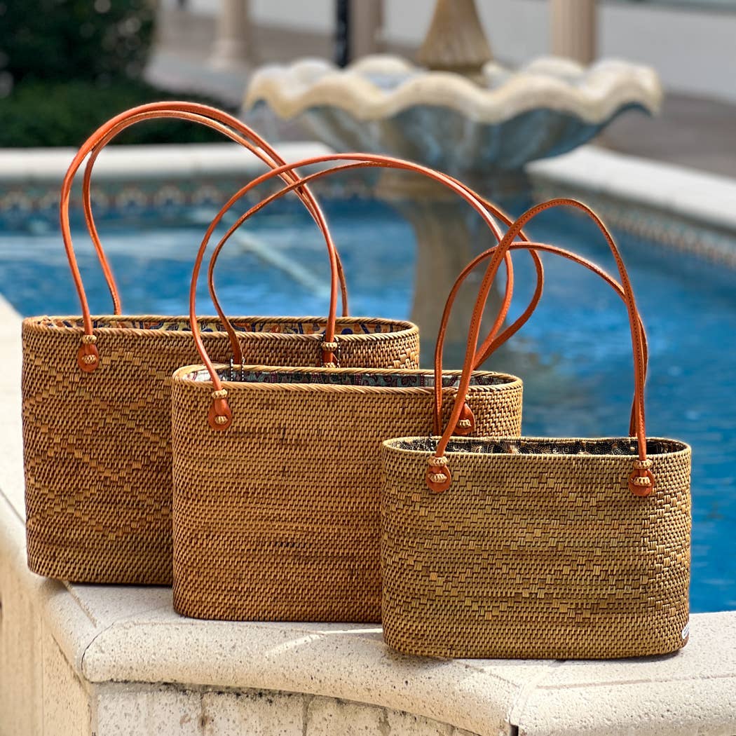 Ata Vine Tote Bags - 3 Sizes, Small Medium and Large: Medium