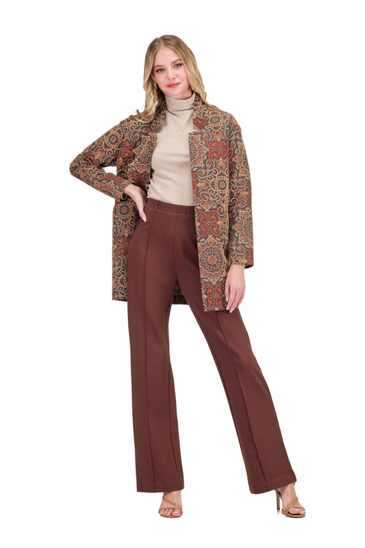 Jade Spiced Mosaic Car Coat