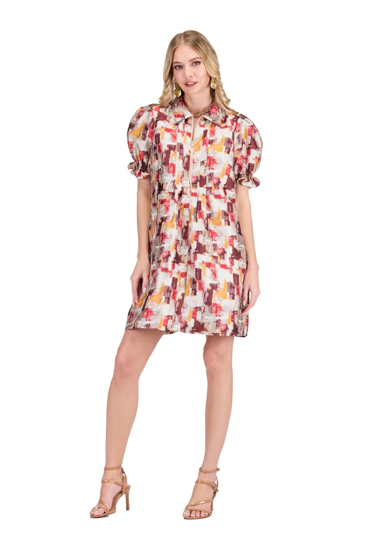 Jade Harvest Abstract Dress