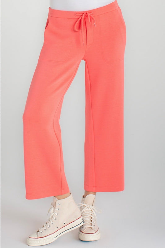 Liverpool Drawstring Coral Pant