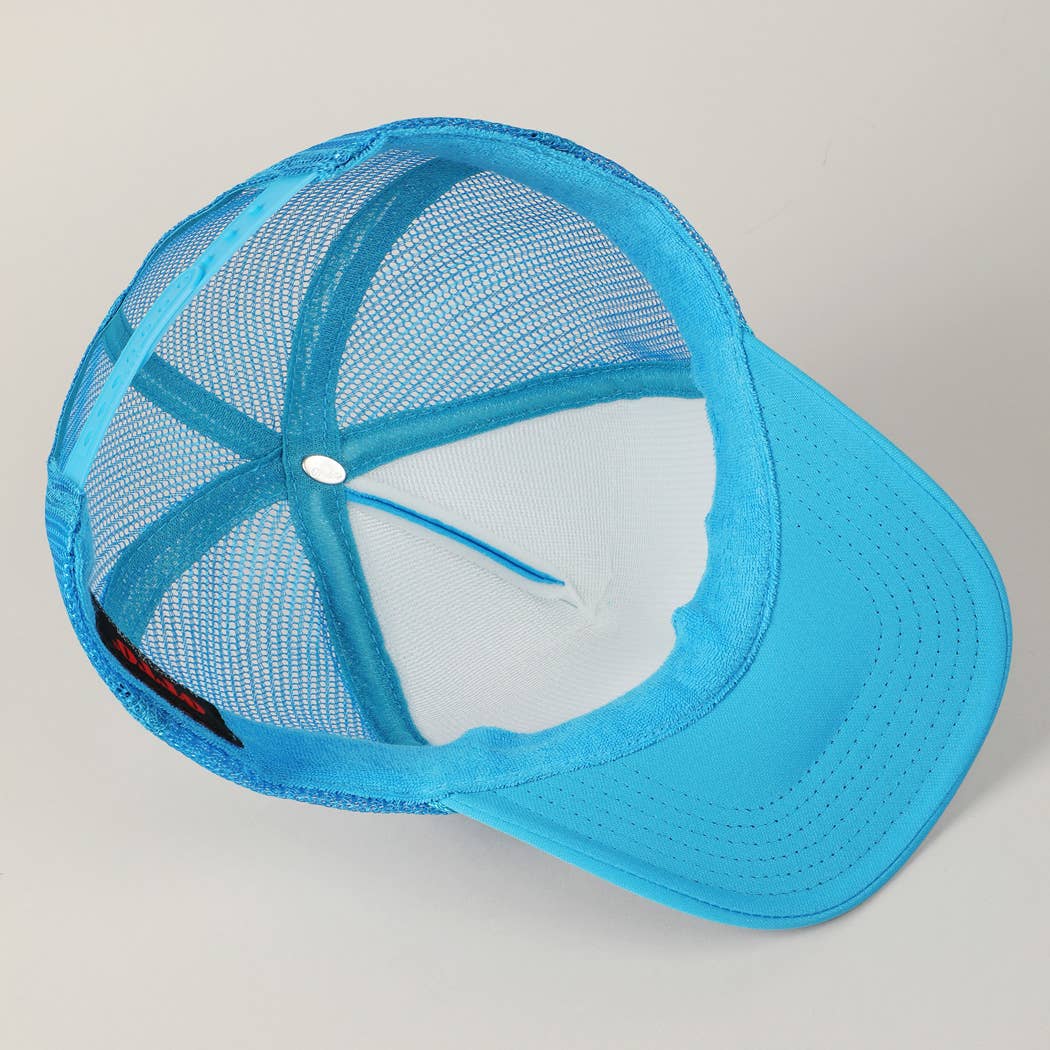 Solid Color OTTO 5-Panel Foam Mesh Back Trucker Hat: 015-TAN / ONE SIZE