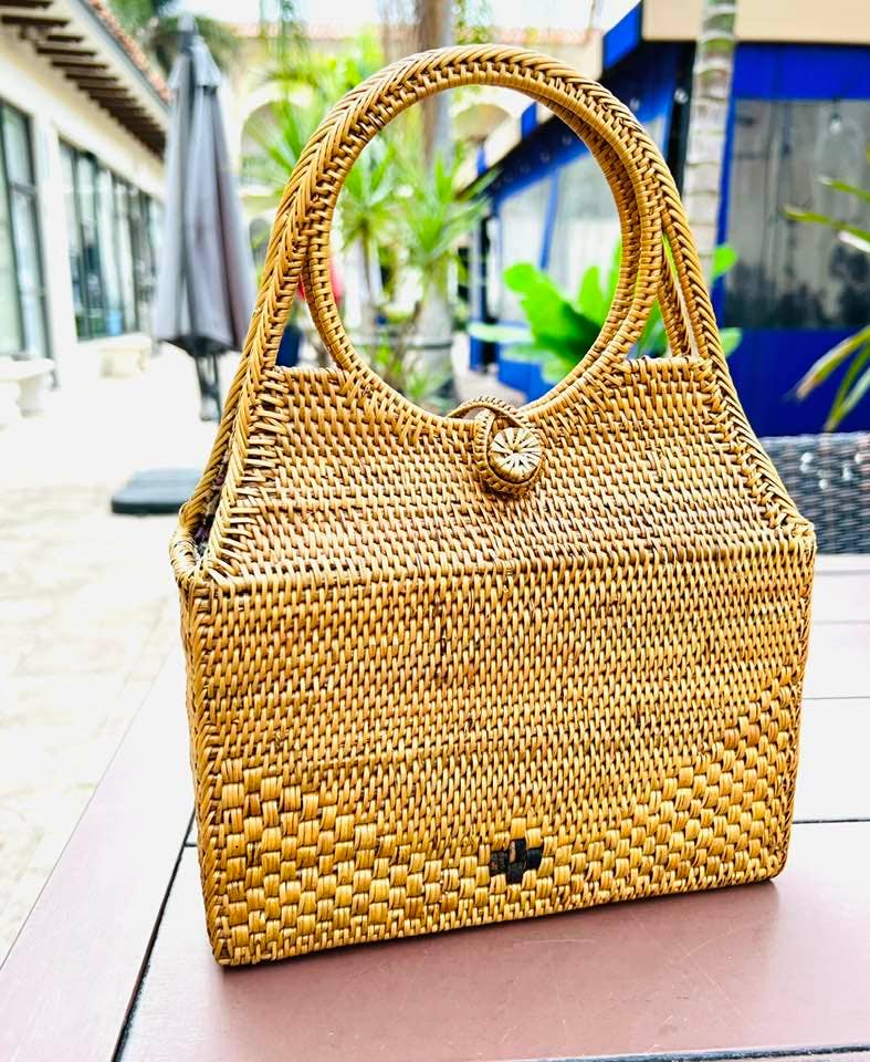 Ata Vine Round Handle Handbag