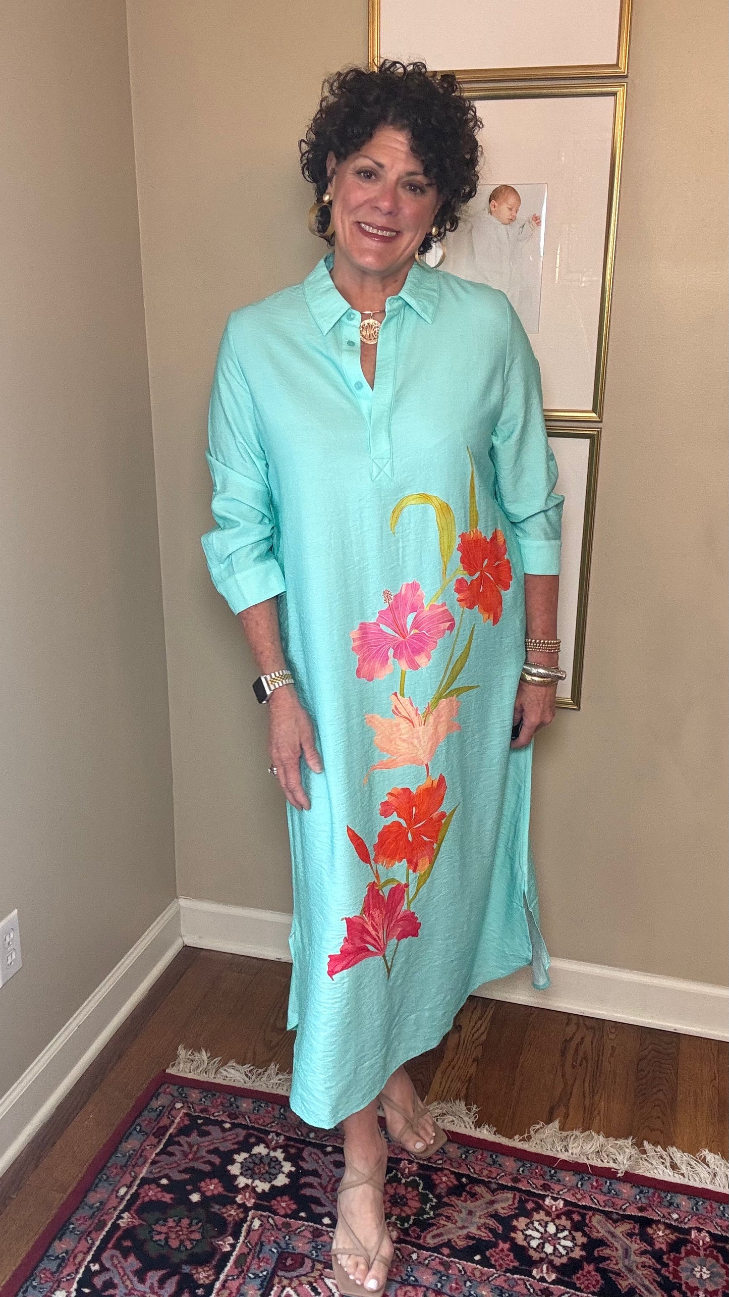 BOHO CHIC Teal Maxi Dress