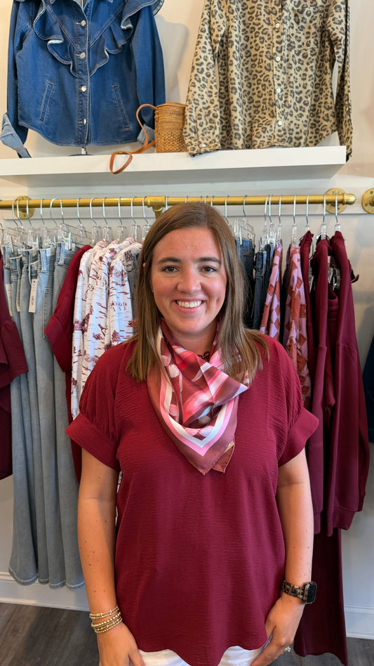 Ivy Jane Maroon Top