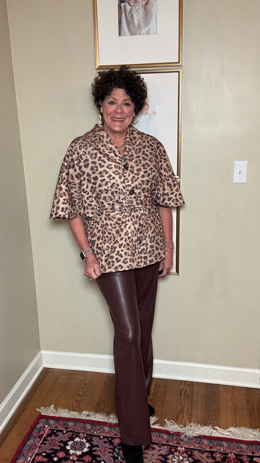 BoHo Chic Leopard Print Jacket