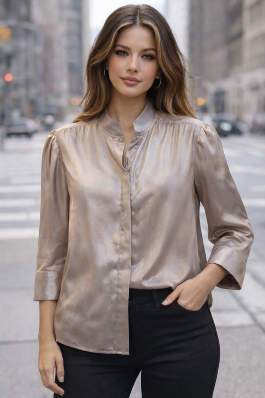 BoHo Chic Blouse (Champayne)