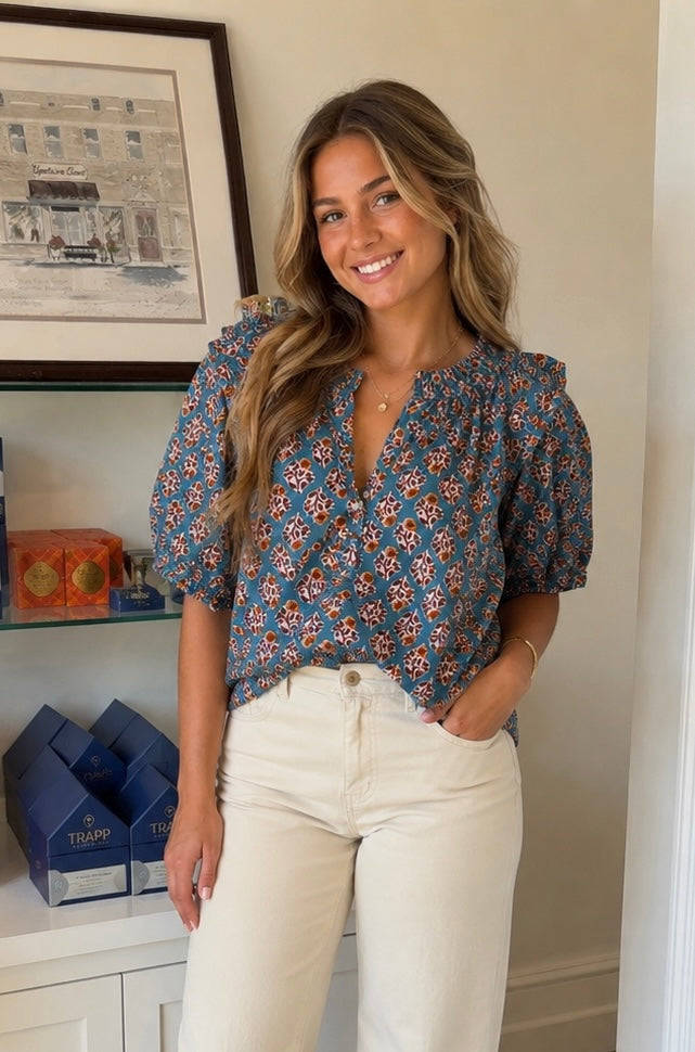 Ivy Jane Ruffled Sleeve Top
