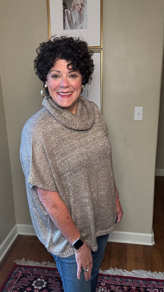 Renuar Cowl Neck Sleeveless Sweater