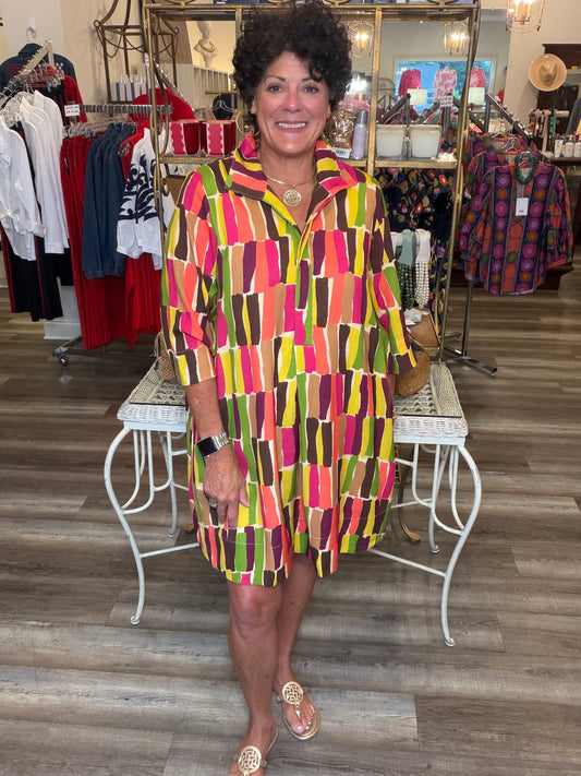 Uncle Frank Short Shifty Dress ( Multi)