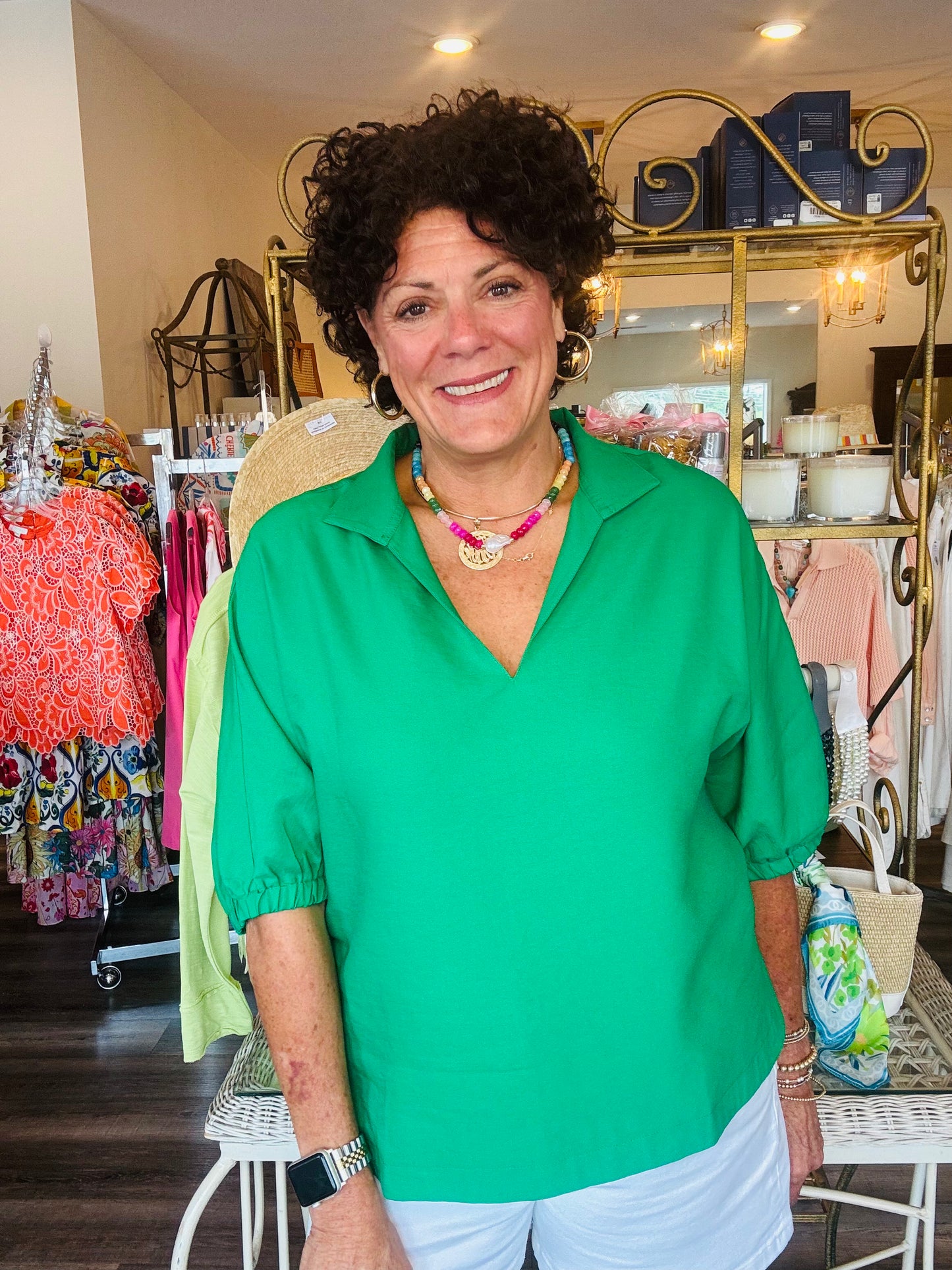 Jade Green Top
