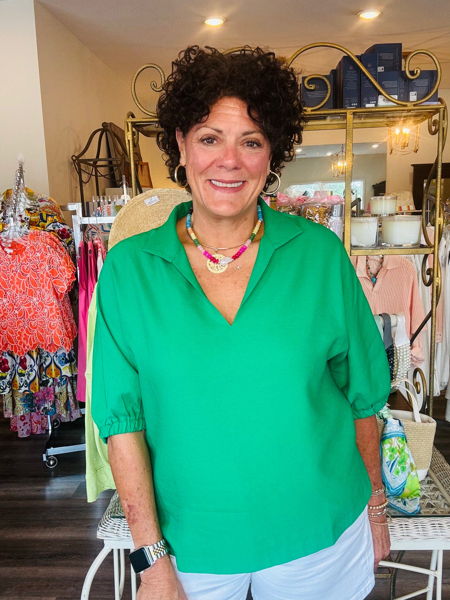 Jade Green Top