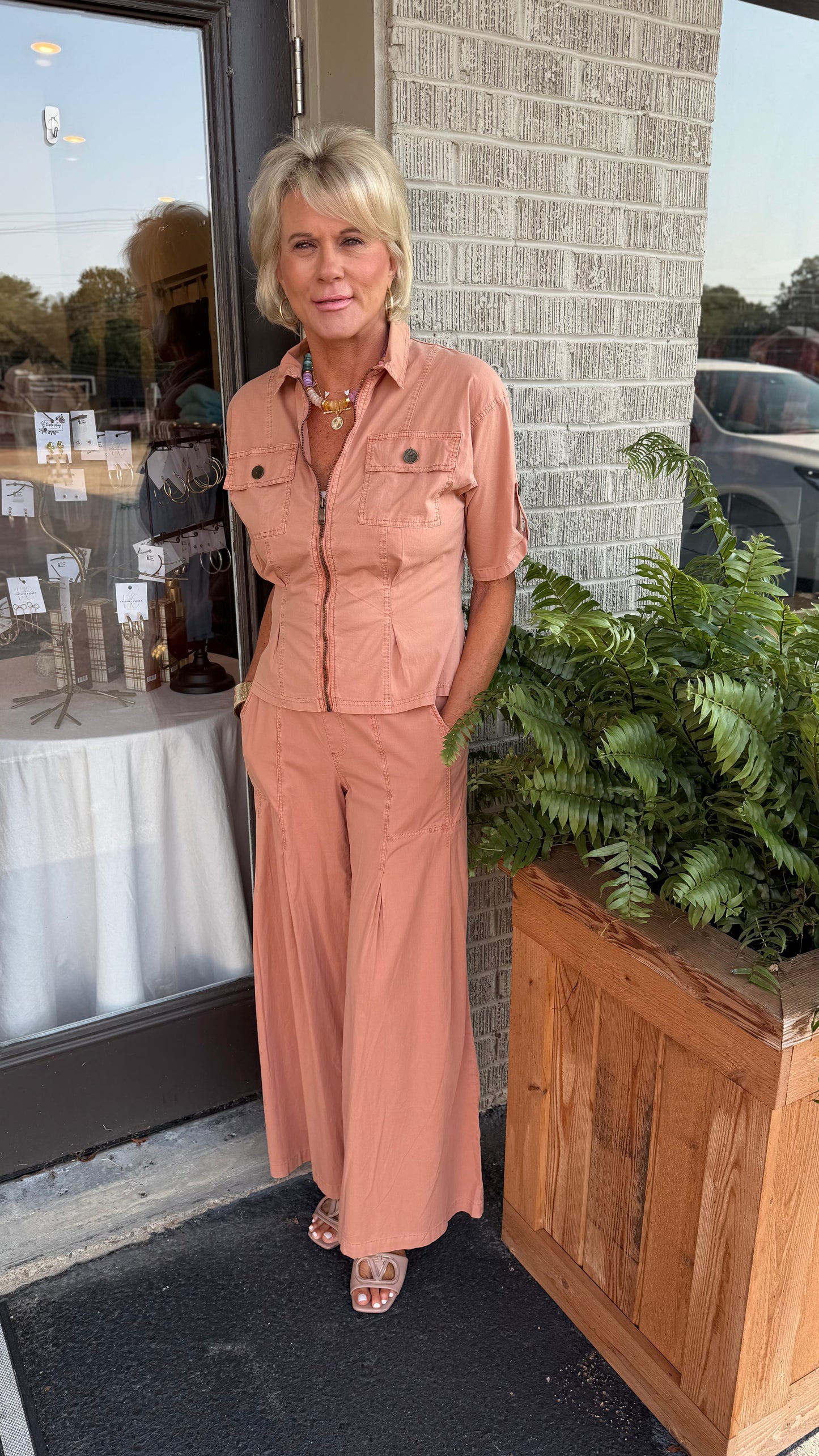 Wearable Kyler Wide Leg Pant (Clay)