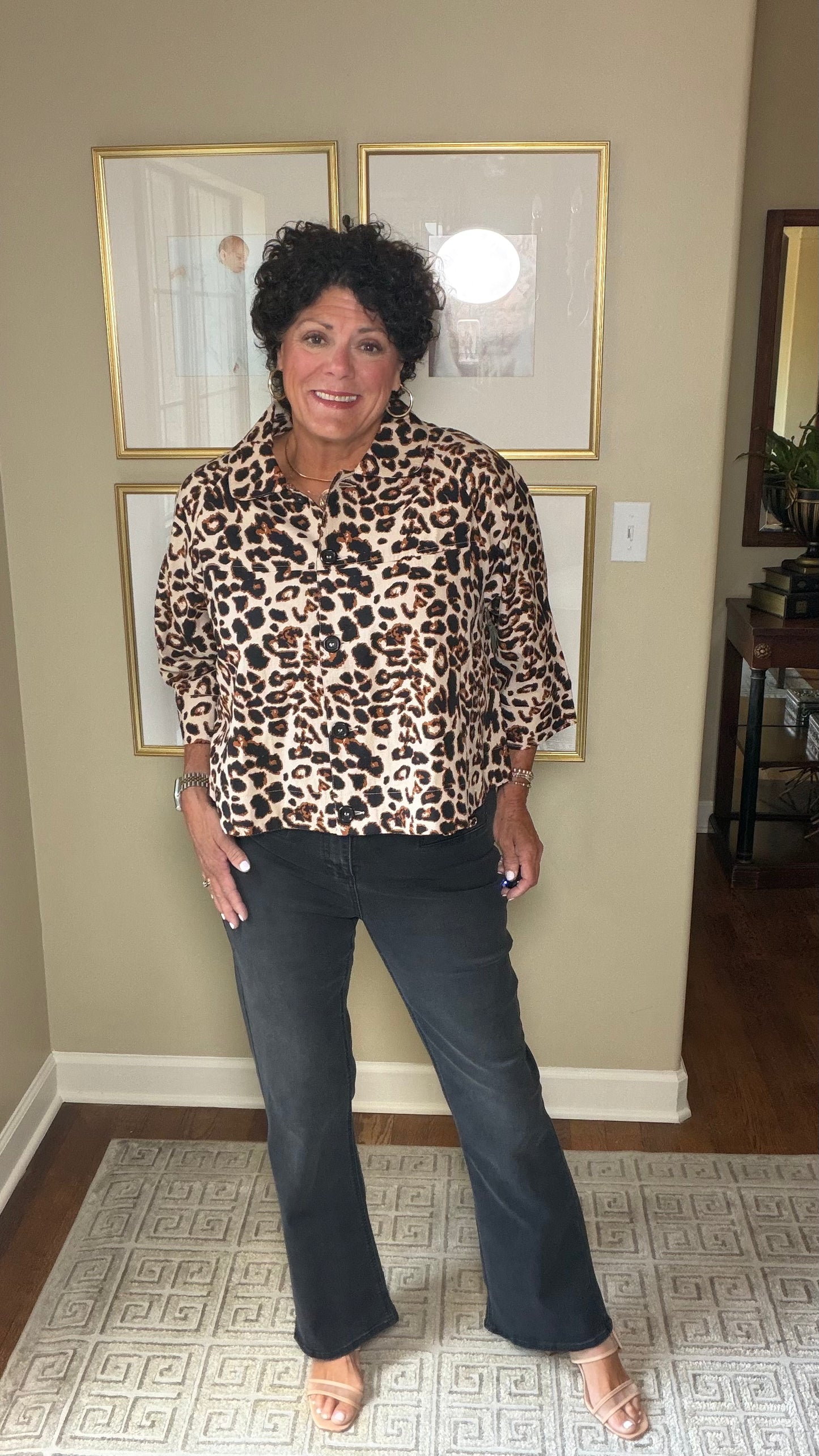 Ivy Jane Leopard Swing Jacket