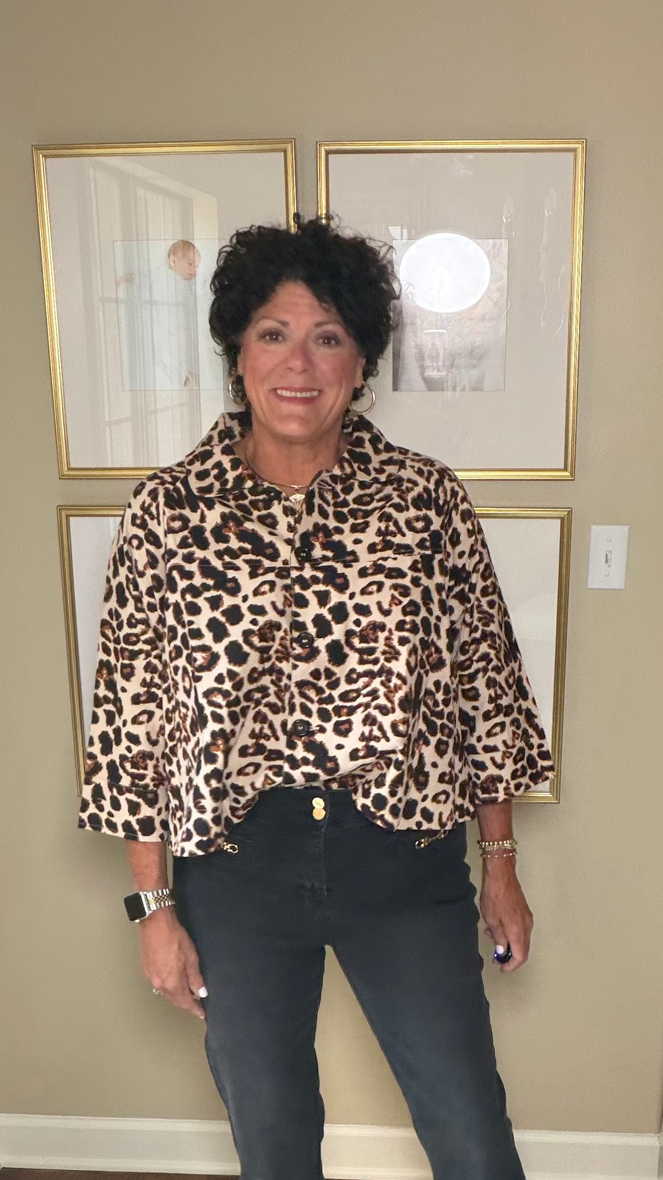 Ivy Jane Leopard Swing Jacket